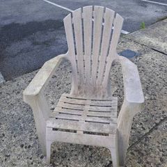 Plastic garden chair