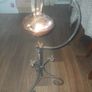 Beautiful Old Brass Kettle on an Awesome Forged Wrothe Iron Stand Image 2