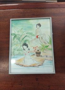 Vintage Jungle Book Painting