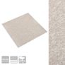 Carpet Floor Tiles 20 pcs 5 m 50x50 cm Light Beige Image 2