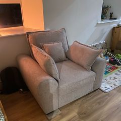 Grey Almost New Enzo Armchair