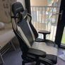 KING XL Black & White PVC Leather, Gaming + office chair Image 4