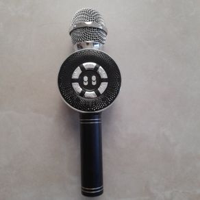 Office Supplies Karaoke Microphone Bluetooth Wireless Karaoke Microphone Portable Karaoke Player with Speaker for Smartphones and PCs Home KTV Music Singing and Recording