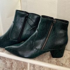 New Dark Green Ankle Boots