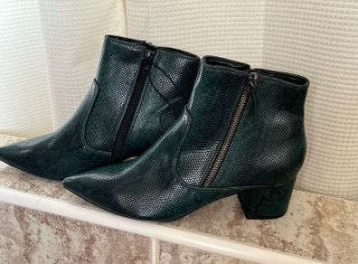 New Dark Green Ankle Boots