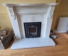 Fireplace White Marble for Sale