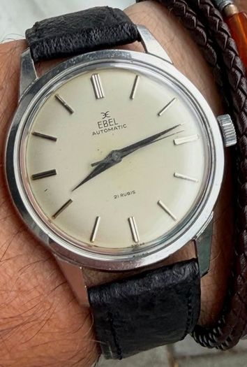 Vintage Ebel Automatic 21 Rubis - Stainless Steel Dress Watch
