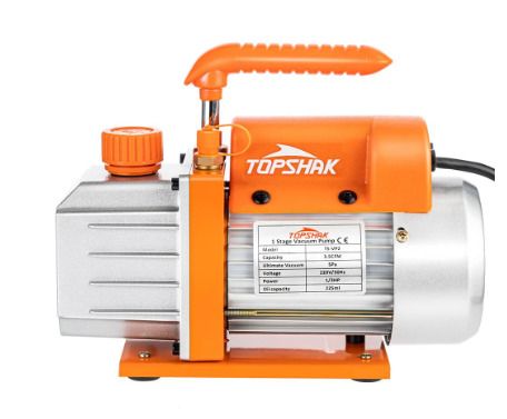BRAND NEW 3/4CFM AC Refrigerant Vacuum Pump with Gauges HVAC Refrigeration Home Vacuum Packing Air Condition Automobile Maintenance