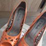 Orange  high heels fits 35.5 size Image 4