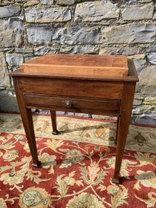 Early 20th Century Solid Oak Butchers Block Prep Table.