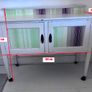 Upcycled Vintage Sideboard / Cabinet Distressed Shabby Chic Style Image 2