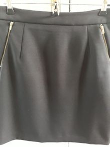 h&m black mini  skirt size 12