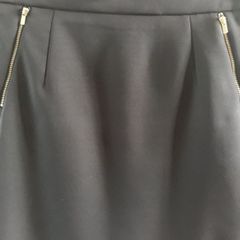 h&m black mini  skirt size 12