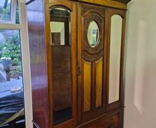 Antique Good Quality Wardrobe In Mahogany