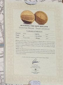 9ct gold coin leinster house collectable