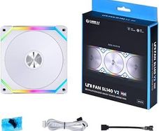 3 x Lian Li UNI SL140 V2 Addressable RGB White 140mm Fan