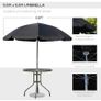 6 Pcs Bistro Set, Texteline-Black Image 3