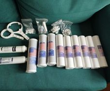Replacement cartridges for reverse osmosis water filter