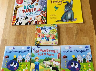 Childrens animal books X 6 for 12 euro