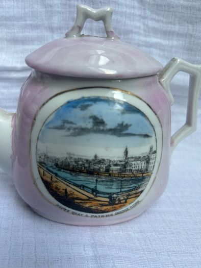 Antique. Souvenir of  Cork  ceramic teapot