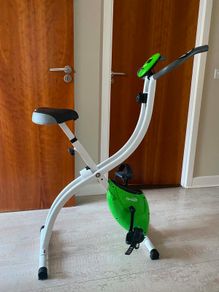 Gymbit Exercise Bike White & Green Very Good Condition