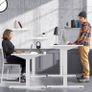 Electric Standing Desk Height Adjustable Standing Desk Stand Up Desk for Home Office, Sit Stand Desk Adjustable Desk 120 x 60 cm, White (FREE POSTAGE) Image 4