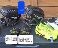 football boots and hurling helmets