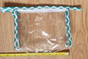 New - A Clear Zipped Make-up Bag - Craft Bag - Size in Pictures