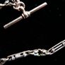 Victorian  heavy real 9 Carat Gold Albert or Necklace Chain with T-Bar length 20" - 24,3g Image 10