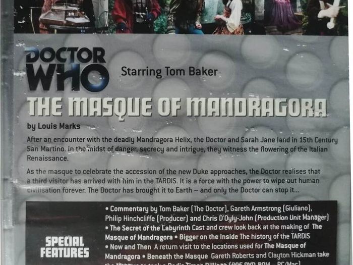 Doctor Who (Tom Baker) [1976] The Masque Of Mandragora [DVD TV Boxset]