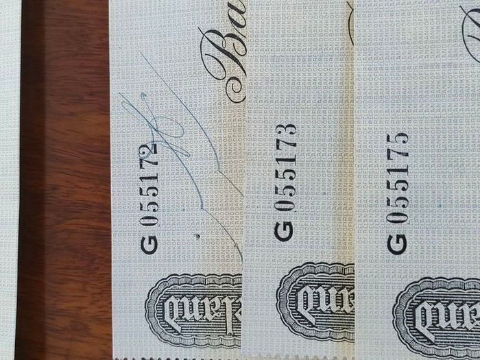 23X 1934 Bank of Ireland Belfast Cheques