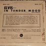 Elvis Presley and The Jordanaires, In Tender Mood EP  7" Image 2