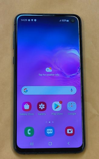 Samsung Galaxy S10e 128GB Dual Sim Unlocked SimFree Black (Screen Has Cracks)