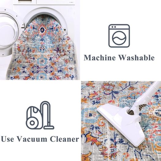 Hallway Runner Rug Non Slip 65x210cm Carpet Runners for Hallways Long Hall Rug Washable Distressed Kitchen Runner Mat Low Pile Floor Runners for Hallway, Entryway, Bedroom, Laundry Room