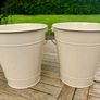 Vintage Style Storage Buckets x 2 Image 2