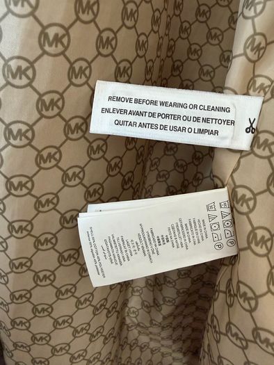 Michael Kors Beige Hooded Jacket