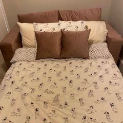 Pink Velvet Pull Out Sofa Bed