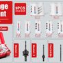 BRAND NEW Bi-Metal Hole Saw Kit,13pcs Hole Saw Cobalt Drill Hole Cutter Set with Mandrels for Soft Metal Sheet,Wood,Drywall,Aluminum Image 3