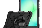 ProCase Rugged Case for Galaxy Tab 8.7 Inch A11 2025 &amp; Samsung A9 2023, Heavy Duty Shockproof Rugged Cover with Hand Strap 360 Degree Rotatable Kickstand Protective for Galaxy Tab A11 (LTE) 5G -Black