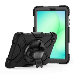 ProCase Rugged Case for Galaxy Tab 8.7 Inch A11 2025 & Samsung A9 2023, Heavy Duty Shockproof Rugged Cover with Hand Strap 360 Degree Rotatable Kickstand Protective for Galaxy Tab A11 (LTE) 5G -Black