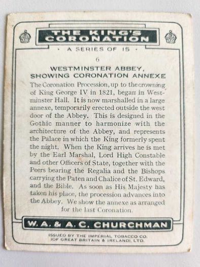 Churchman's Cigarette cards