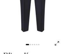FILIPPA K black 100% virgin wool trousers Sz 10 - Rrp 290  (New)