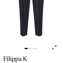 FILIPPA K black 100% virgin wool trousers Sz 10 - Rrp 290  (New)