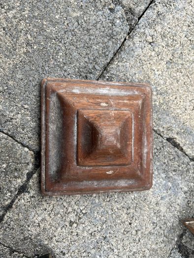 Stairs handrail bits, antique