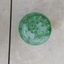 Antique green glass flower frog Image 3