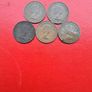 5 British Halfpennies in Sequence Image 2