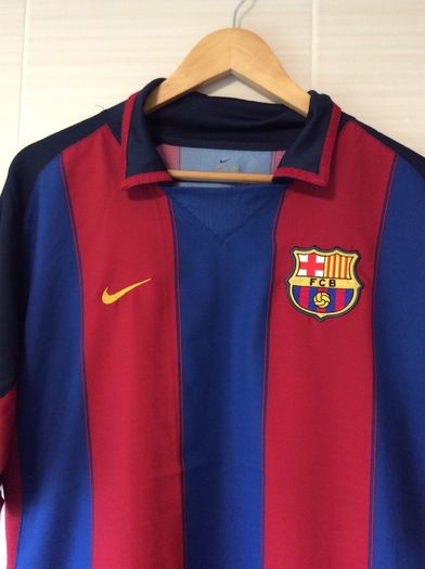 FC Barcelona Jersey. Official Nike Mens Home Jersey Season 2003-2004. Original From The Time. Not A Modern Day Remake.