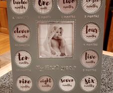 Babies Metal Photo Frame (used)