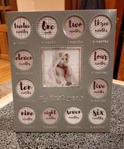 Babies Metal Photo Frame (used)