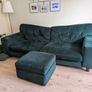 4 seater sofa and footstool Image 4